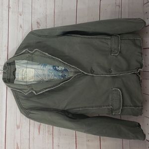 Aeropostale♡Raw Edges♡100% Cotton♡Distressed♡Grunge♡ Hipster♡Jacket